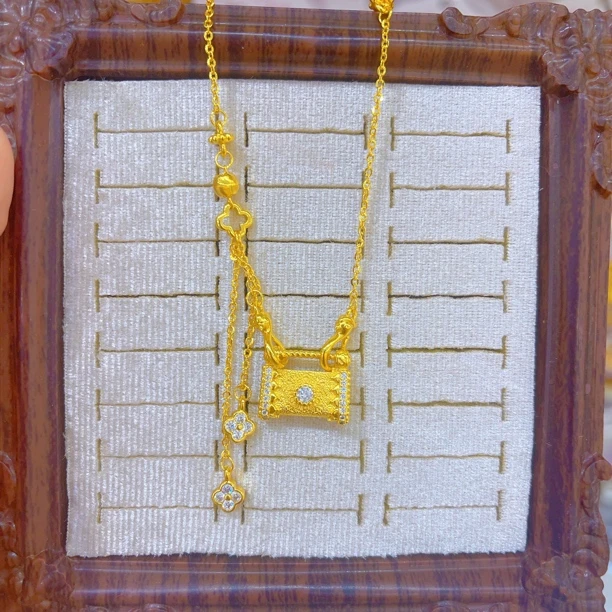 铜合金项链 2233新款项链单独爆款白搭时尚金色铜合金白搭