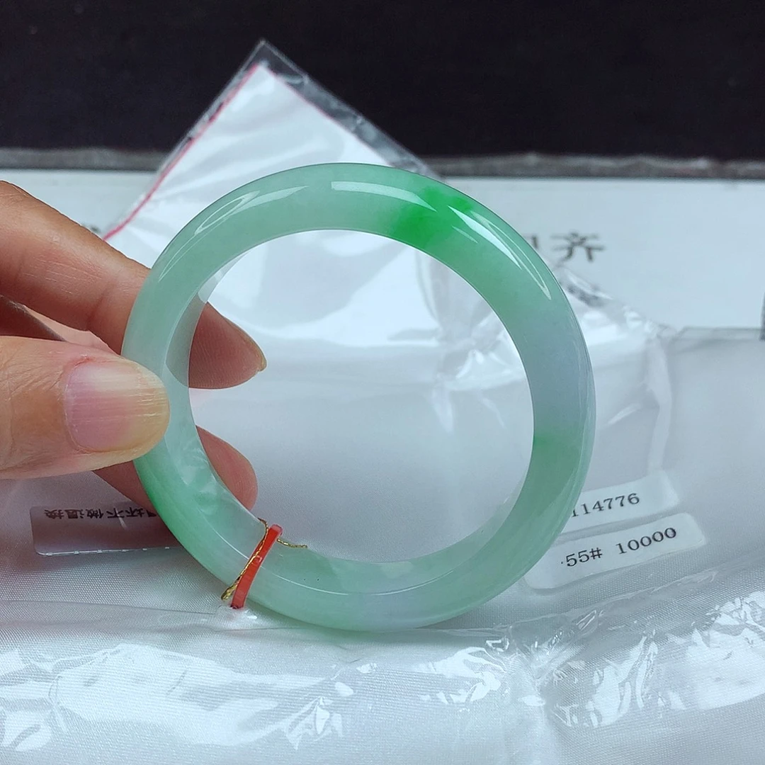 未镶嵌手镯翡翠55圈4776