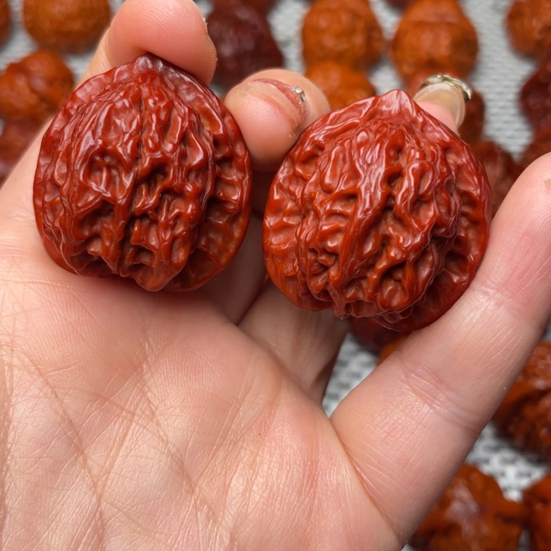 桃核吊坠文玩核桃 手把件 盘山两棱 34