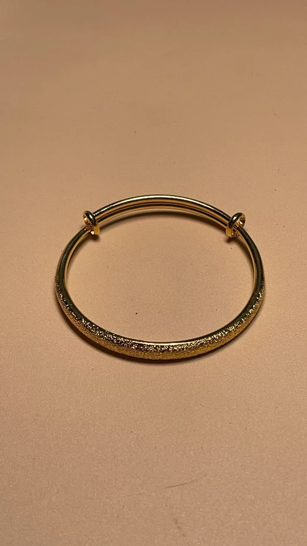 高端素款时尚足金手镯A8910