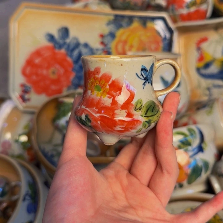 瓷片景德镇陶瓷手工手绘