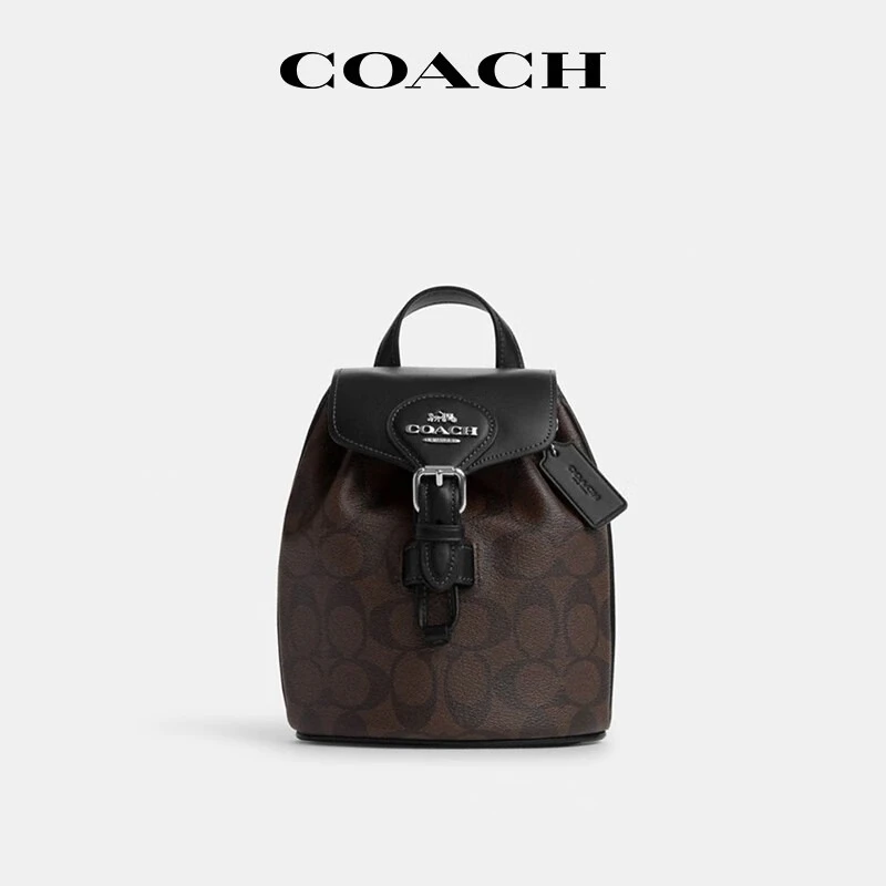 【假一赔十】Amelia女士双肩包翻盖斜挎两用包包女款