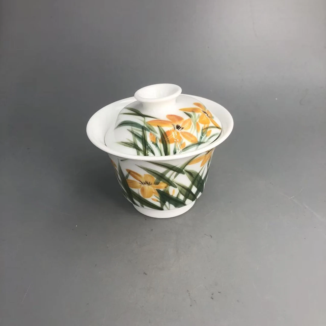 CL-C4266[学茶严选]萱草马蹄盖碗
