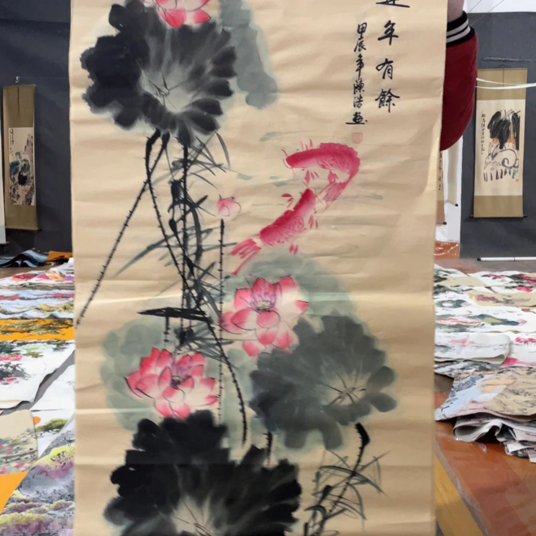 国画国画作品画心一张