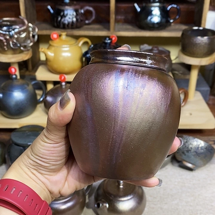 云南建水柴烧微瑕茶叶罐