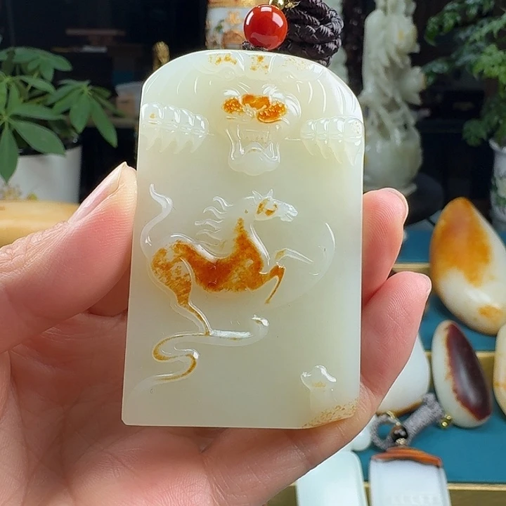 凡门玉府 精品和田玉 龙马精神
