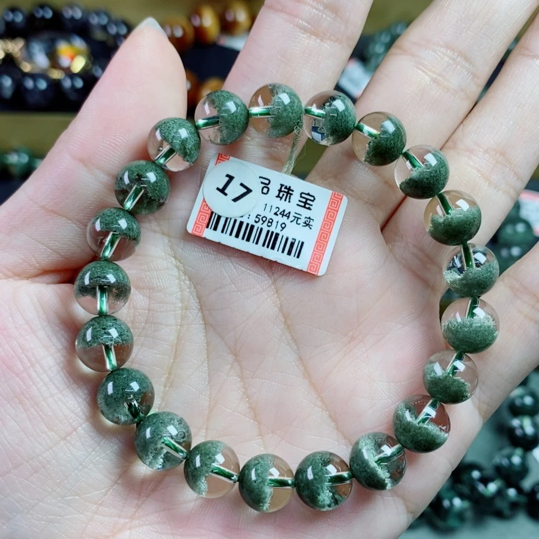 水晶手串未镶嵌绿幽灵59819