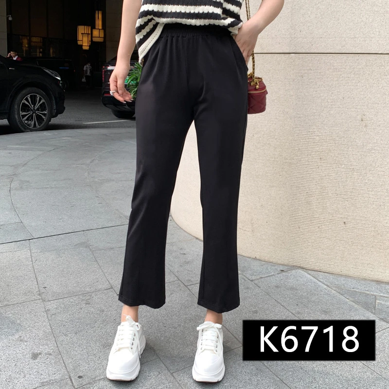 凌云定制300斤显瘦特肥特大烟管裤K6718
