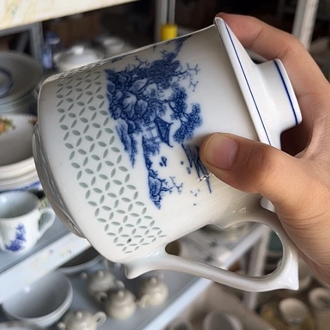 办公杯一个陶瓷陶瓷