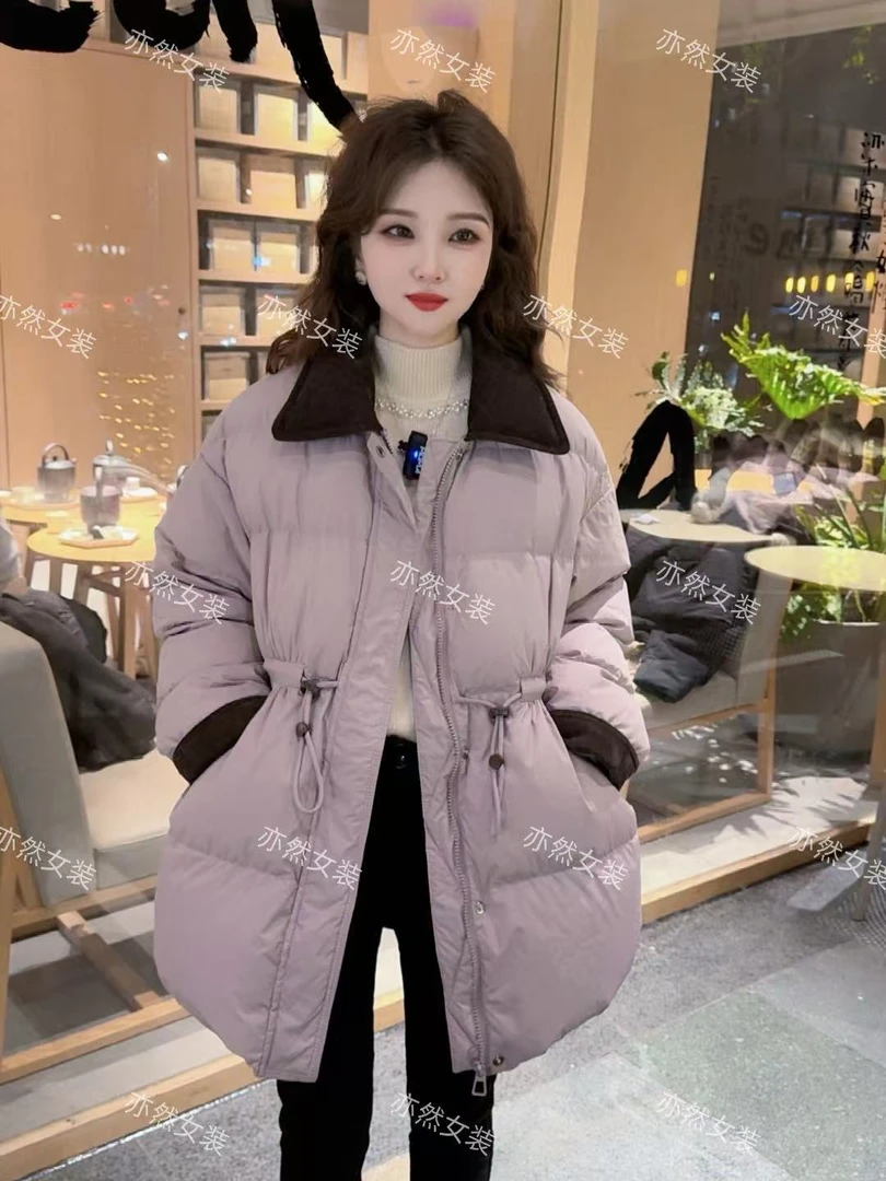 冬季韩版新国标90白鸭绒羽绒服女款8803