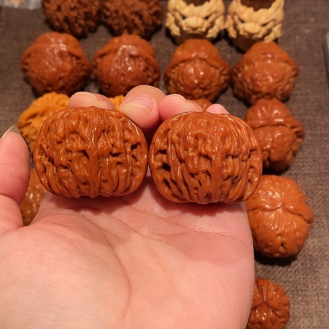 文玩核桃把件39山地磨1637