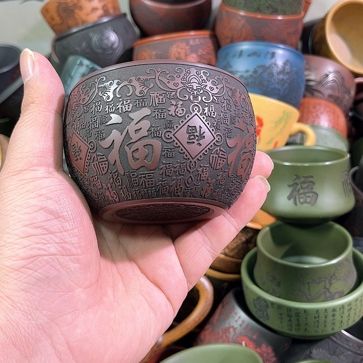 茶杯紫砂全手工紫砂主人杯