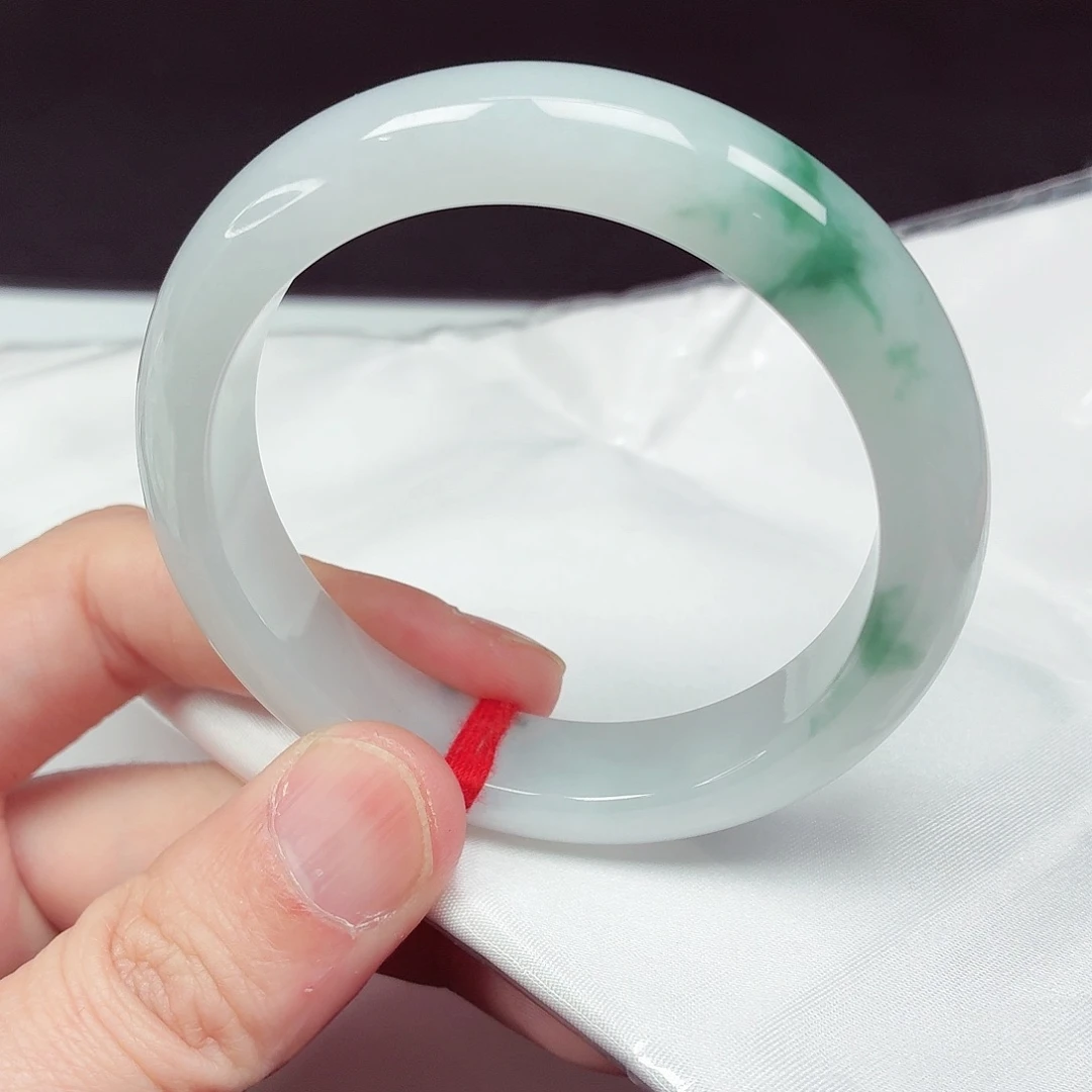 翡翠未镶嵌手镯55圈