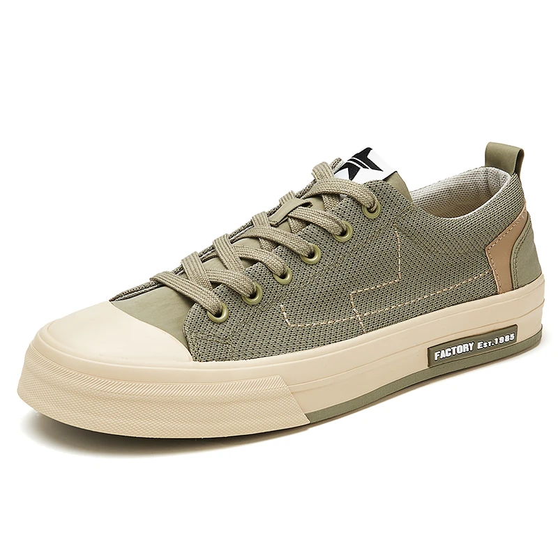 25621夏季新款透气网鞋系带镂空休闲男鞋舒适时尚百搭轻便开车鞋