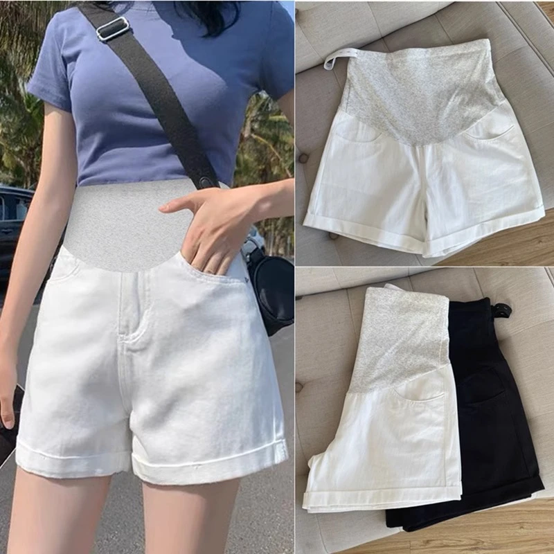 孕妇夏季薄款外穿小个子五分打底裤夏款休闲孕妇短裤夏外穿