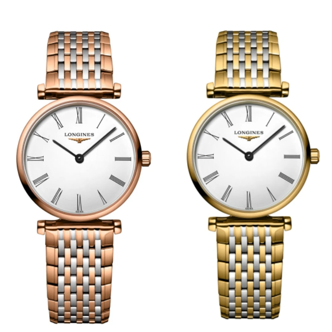 99新 Longines/浪琴 嘉岚系列209/间金罗马/表盘24.00mm