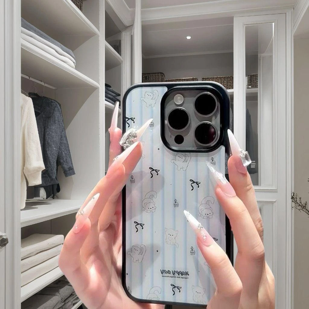 玩耍小猫适用苹果iPhone15手机壳16ProMax新款14Pro防摔软壳16