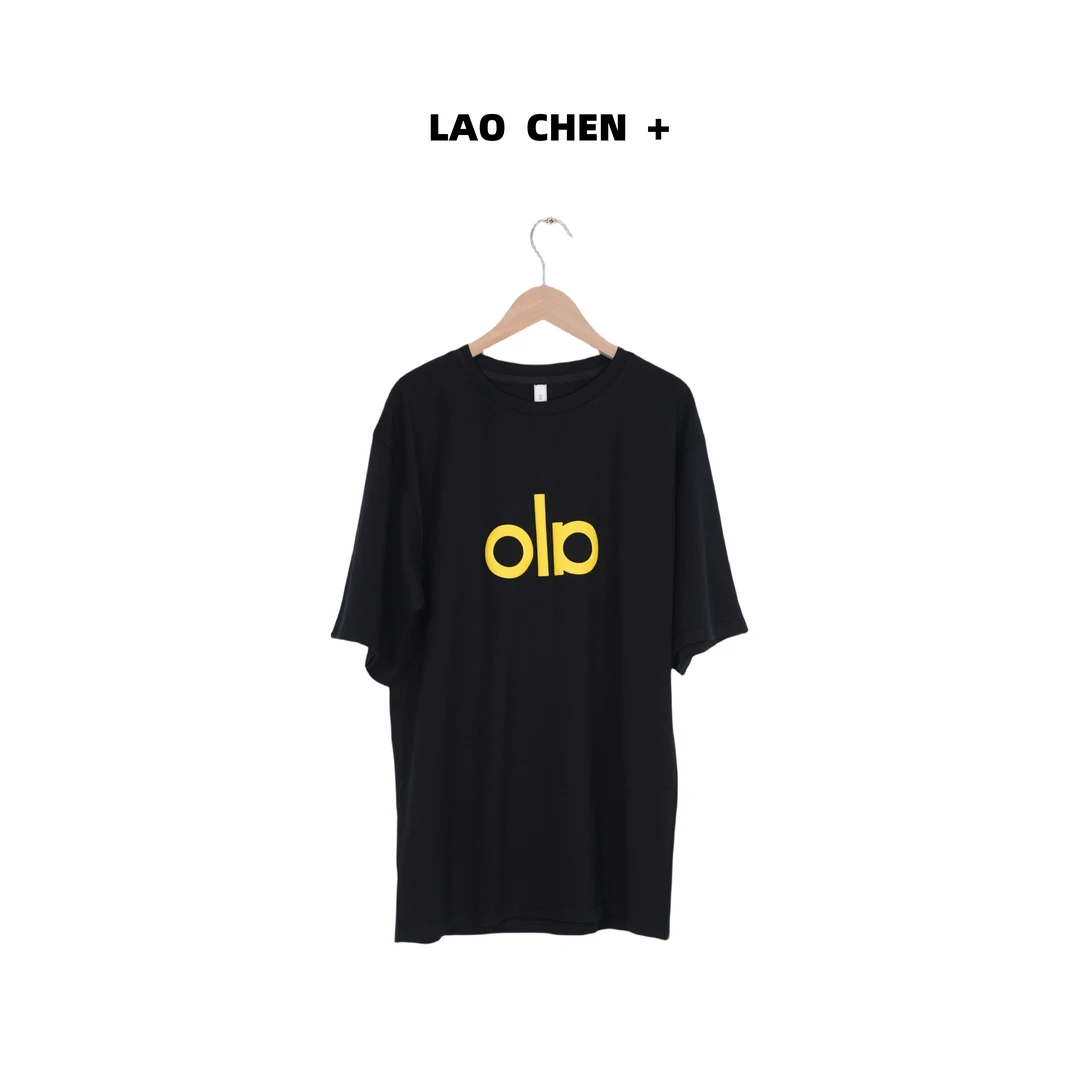 LAO CHEN+美式潮牌字母印花短袖T恤女夏季宽松设计感时尚T恤