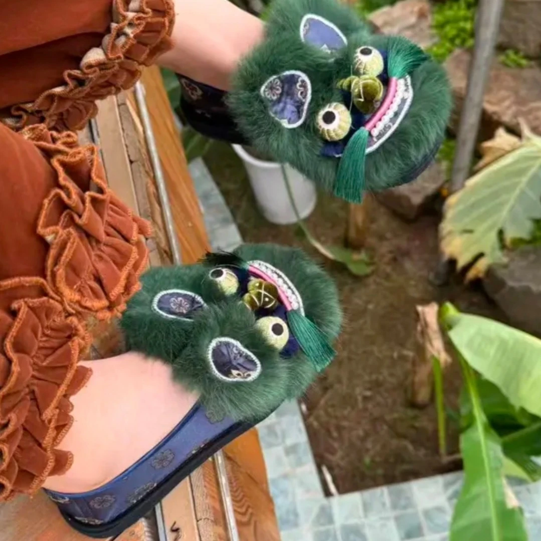 【翡翠虎】福虎千层底手工虎头鞋
