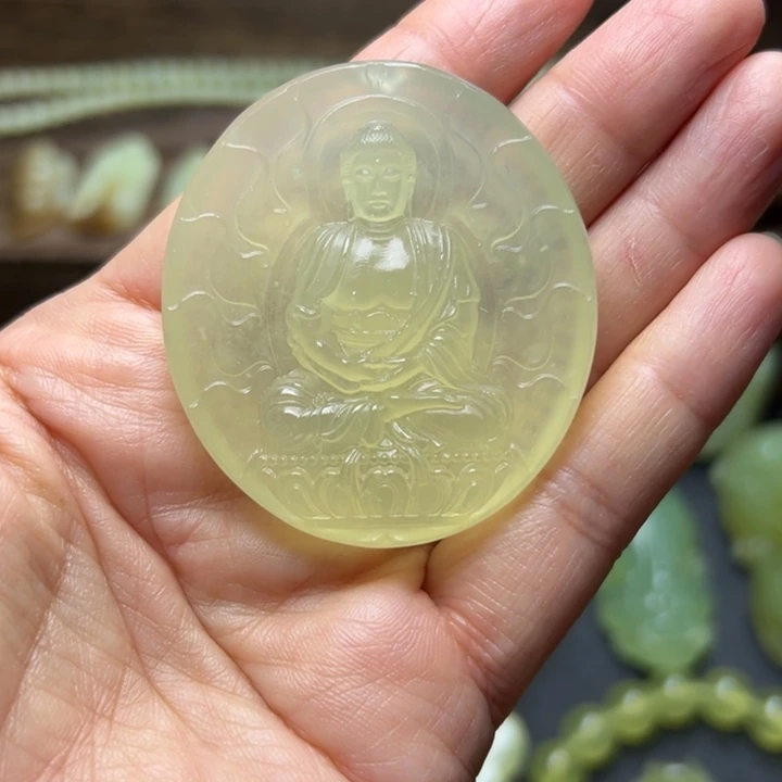 蛇纹石玉未镶嵌挂件