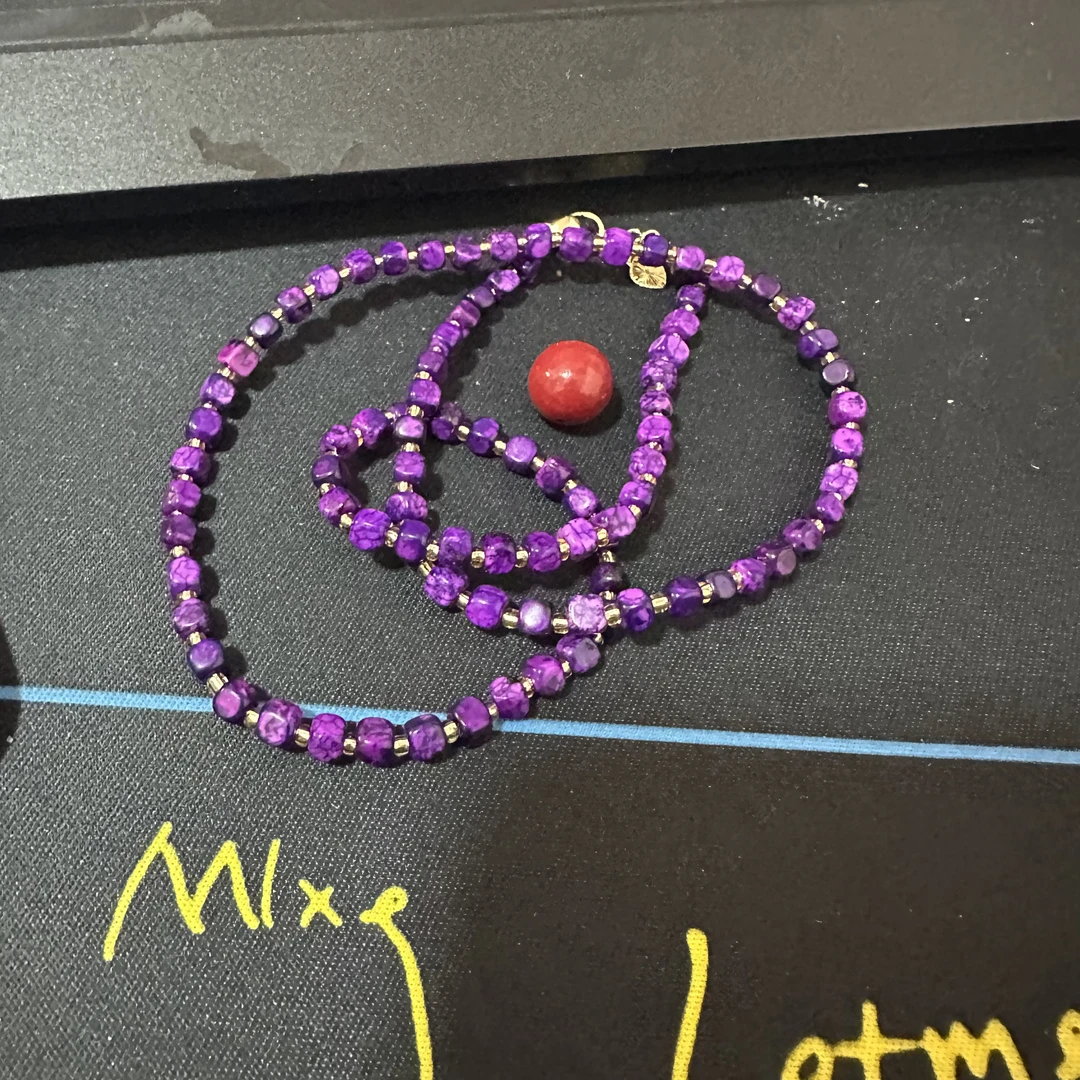 含辰砂工艺品【繁花珠宝甄选】含辰砂工艺品项链RX305