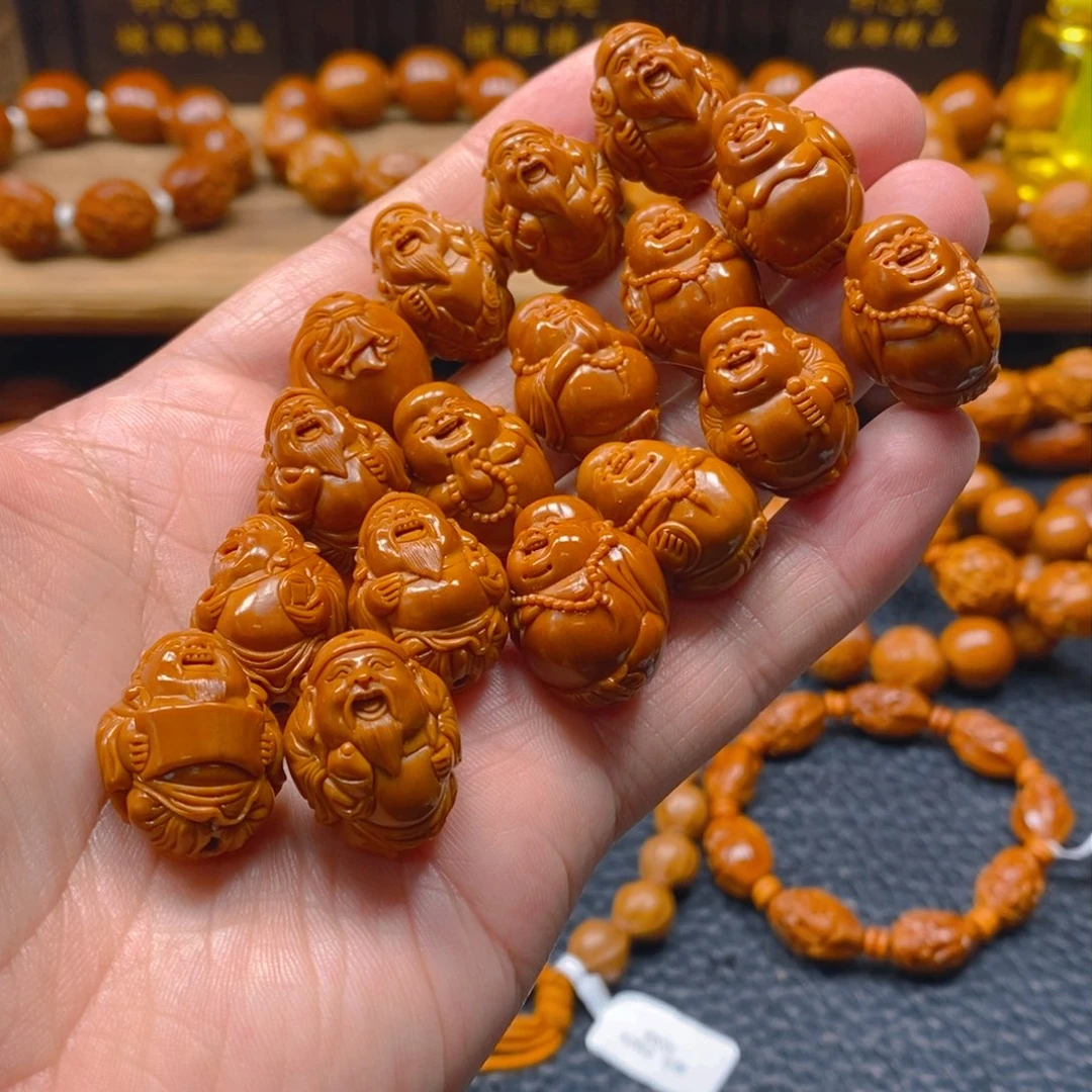 手串/手链橄榄核许静健1.7和气生财手持