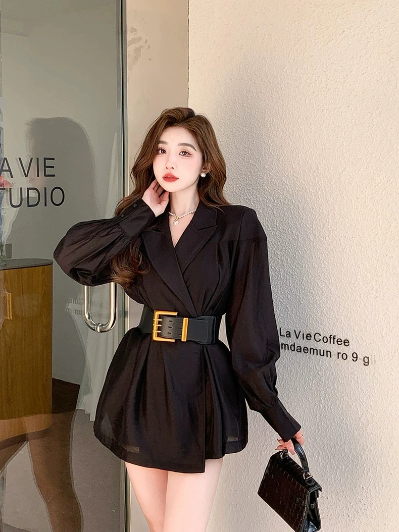 高级感御姐范网纱拼接衬衫女2025春秋新款法式别致设计感长袖上衣