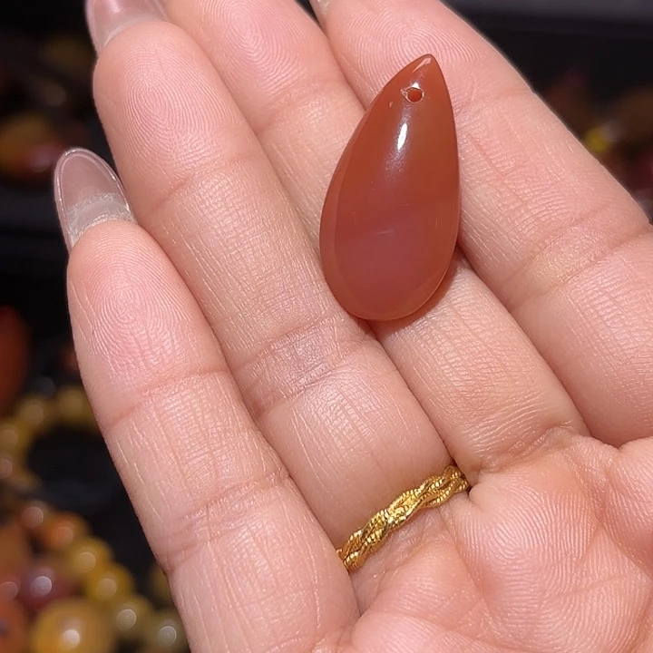 玛瑙/玉髓未镶嵌战国红珠子