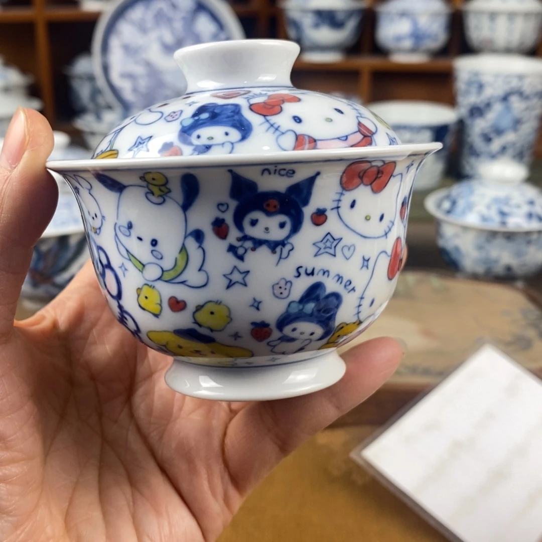 亞****瓷片景德镇陶瓷手绘茶器452