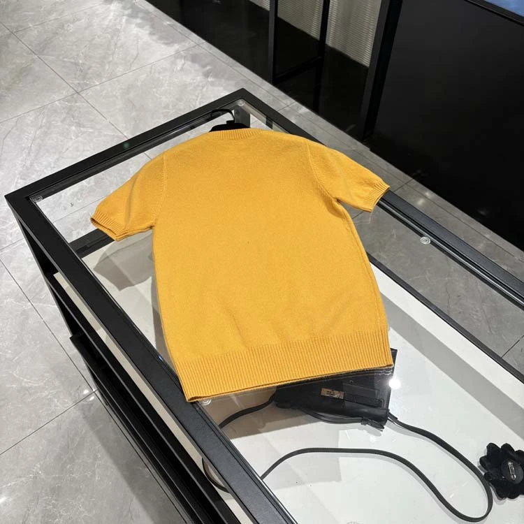 25年春装新款女装 休闲时尚胸口字母多巴胺色系毛衣-25W041