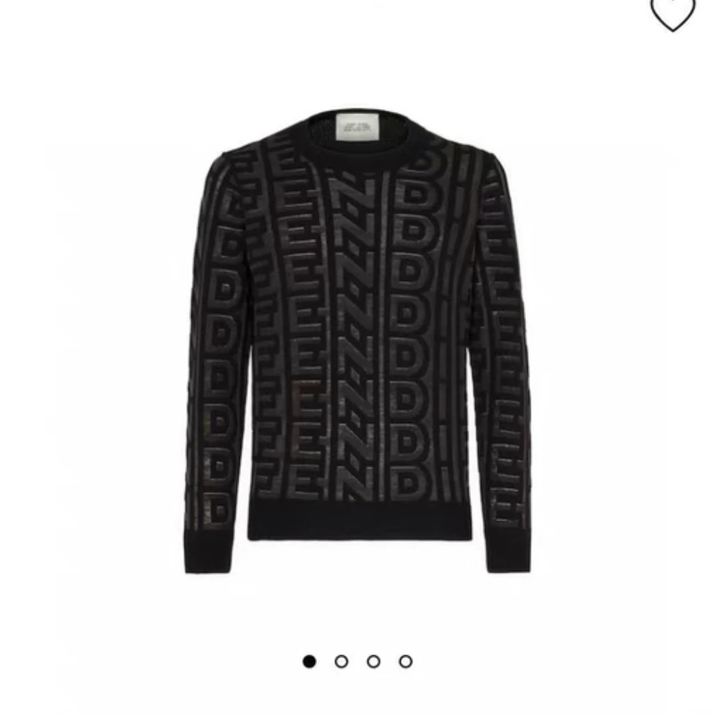 99新 FENDI/芬迪 黑色针织衫/44码/A04046