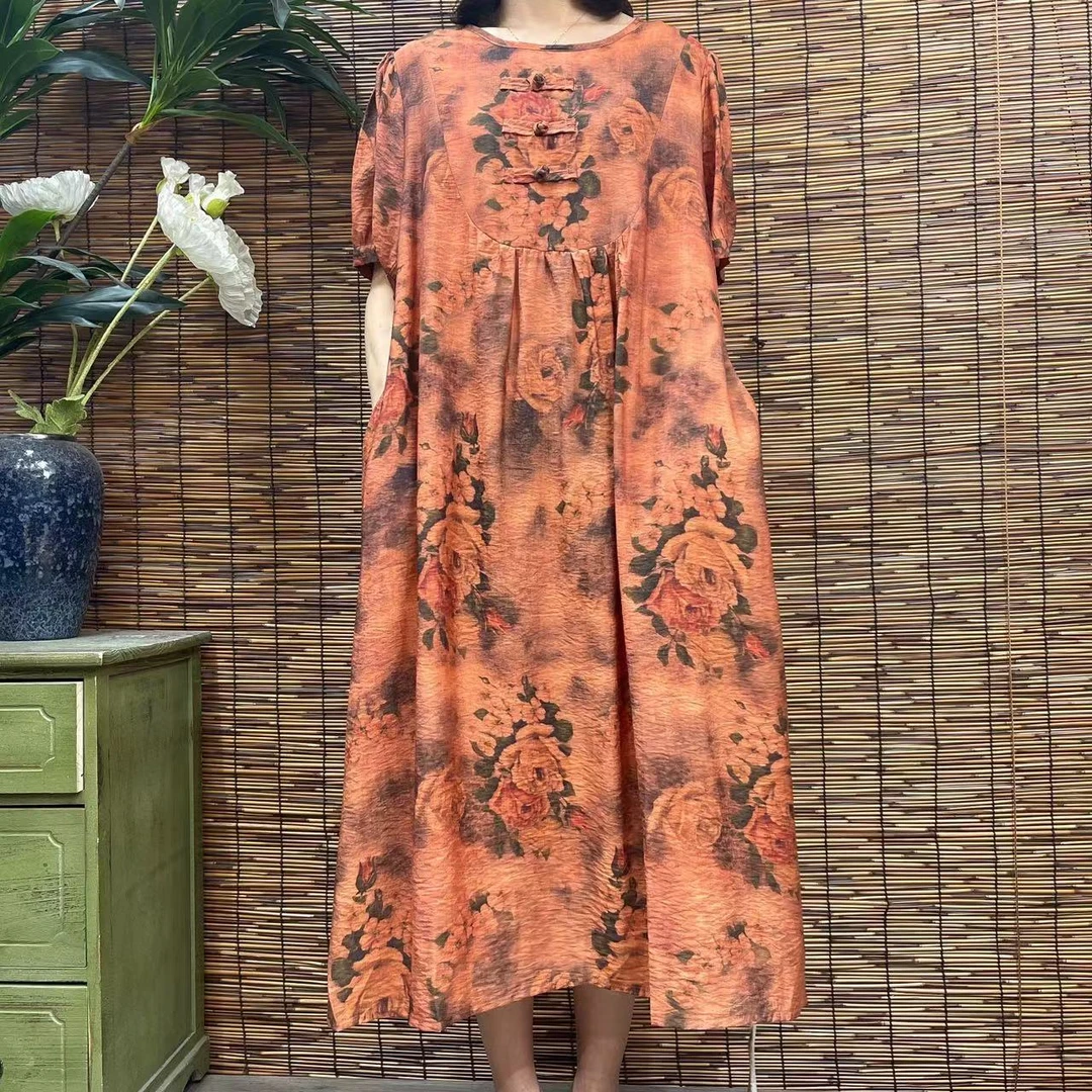 2466新款春夏气质减龄显瘦连衣裙QZ