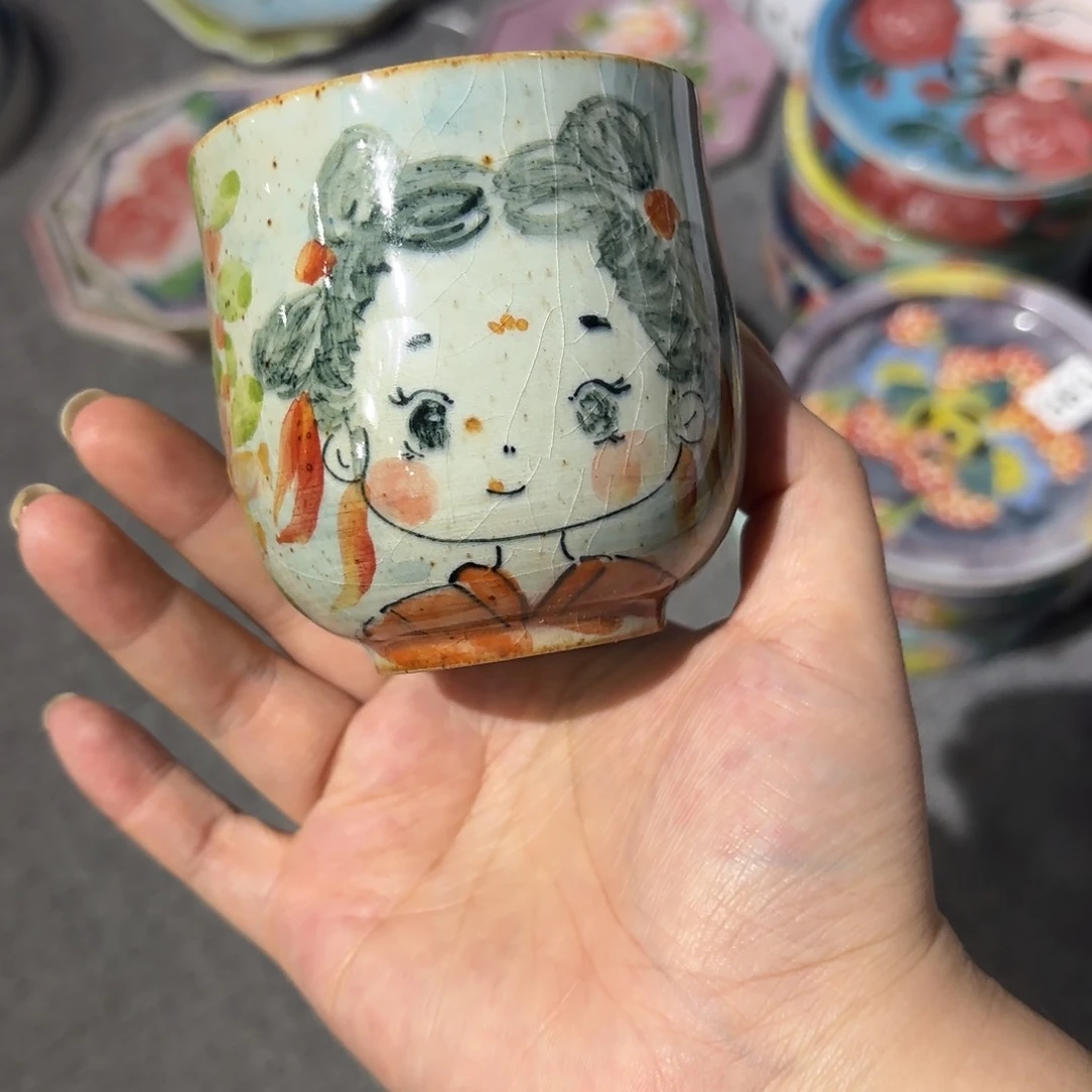 景德镇手绘高温釉下彩陶瓷茶具