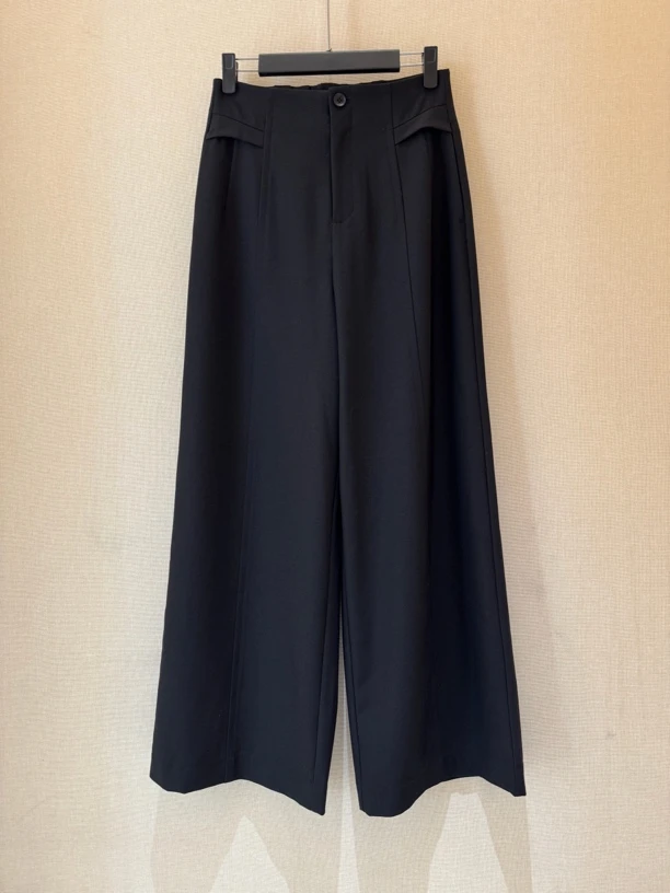 25370344【柚盐】休闲时尚洋气高腰显瘦高腰直筒裤