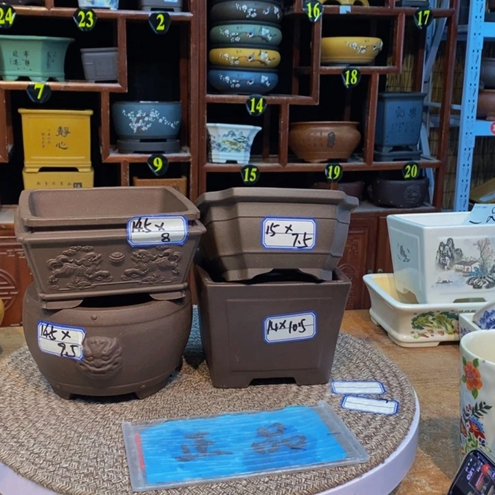 紫砂花盆紫砂花盆