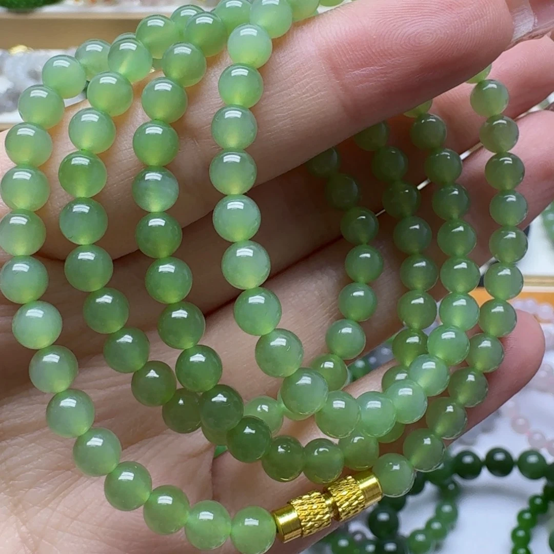 和田玉未镶嵌手链