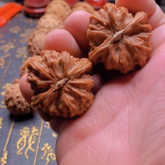 我**我文玩三角白狮子头全品尺寸42