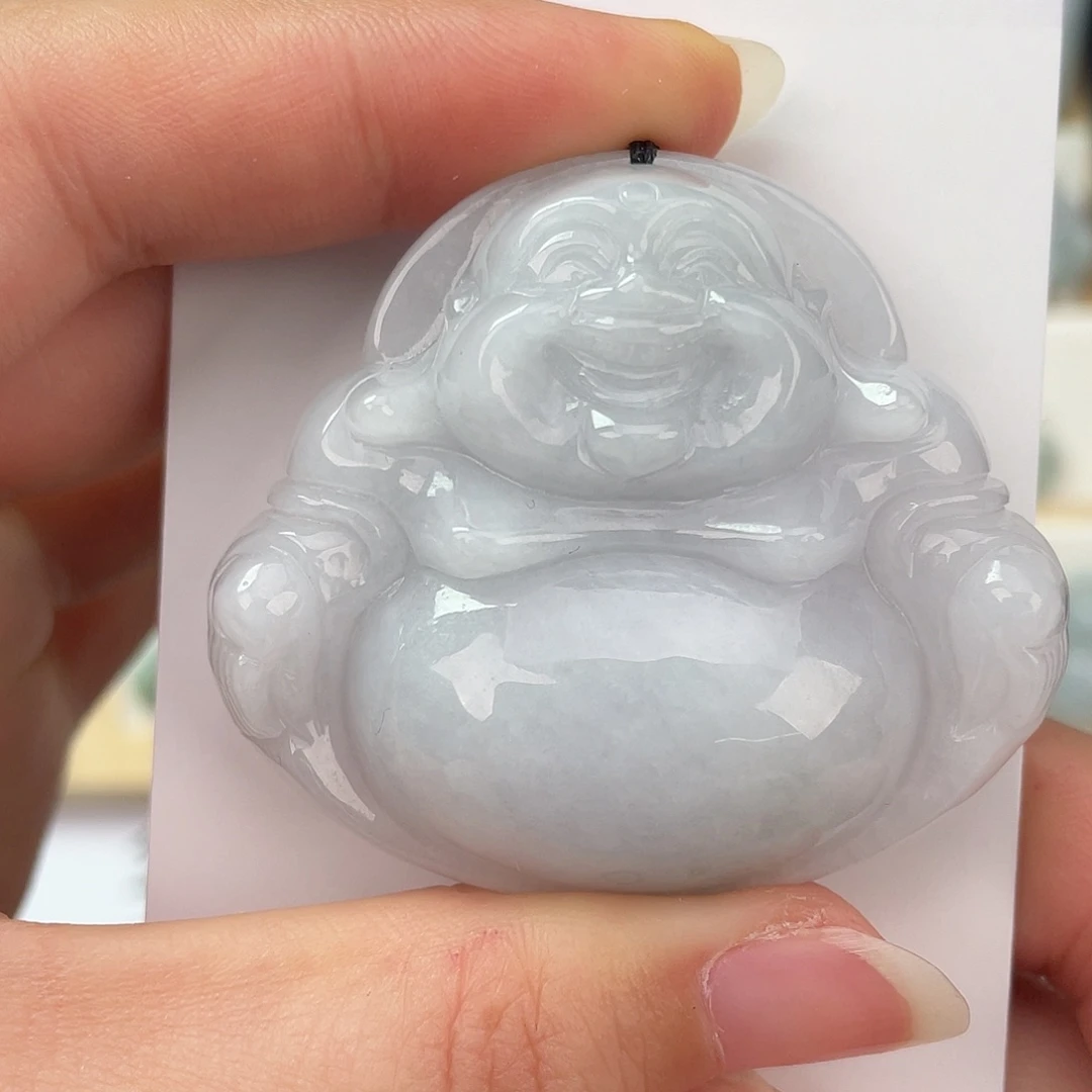 翡翠未镶嵌颈饰佛公
