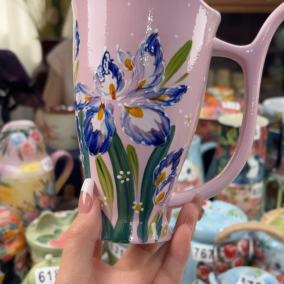 瓷片景德镇手绘高温釉下彩陶瓷茶具