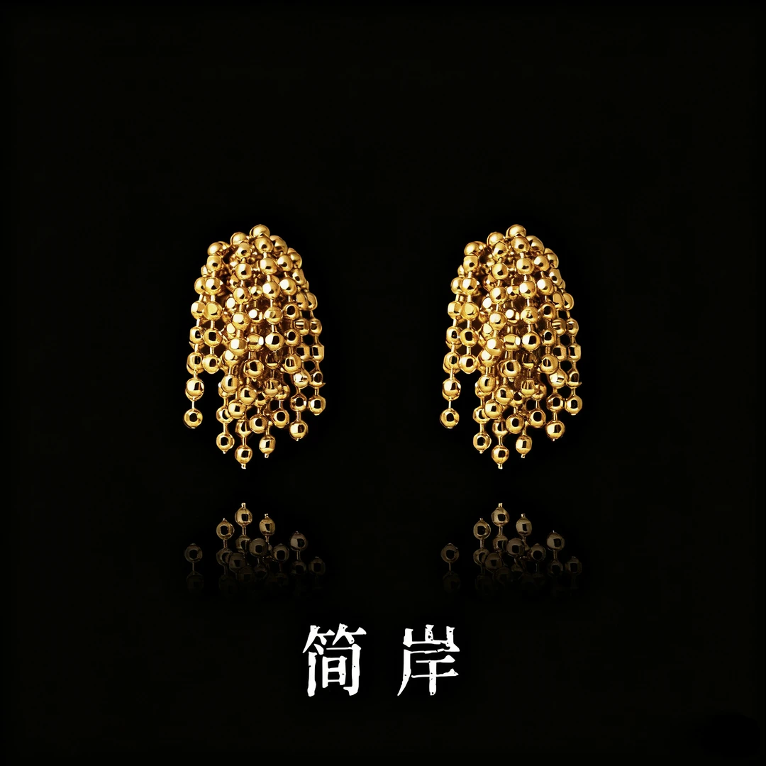 925银耳饰 s925银烟花耳钉