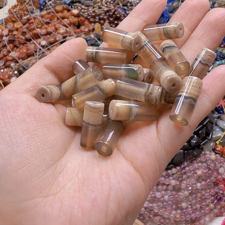 水晶珠宝半成品未镶嵌半盆玛恼配件一颗