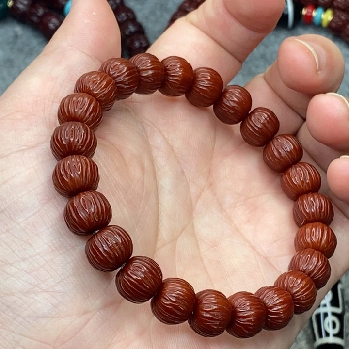 猴头核桃吊坠911猴头凤羽手串