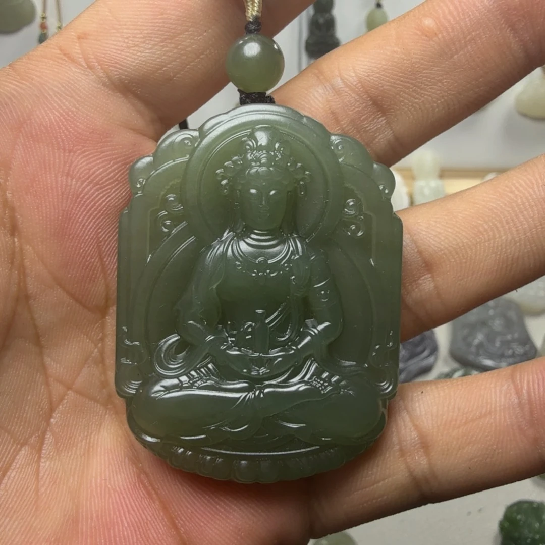 和田玉未镶嵌颈饰