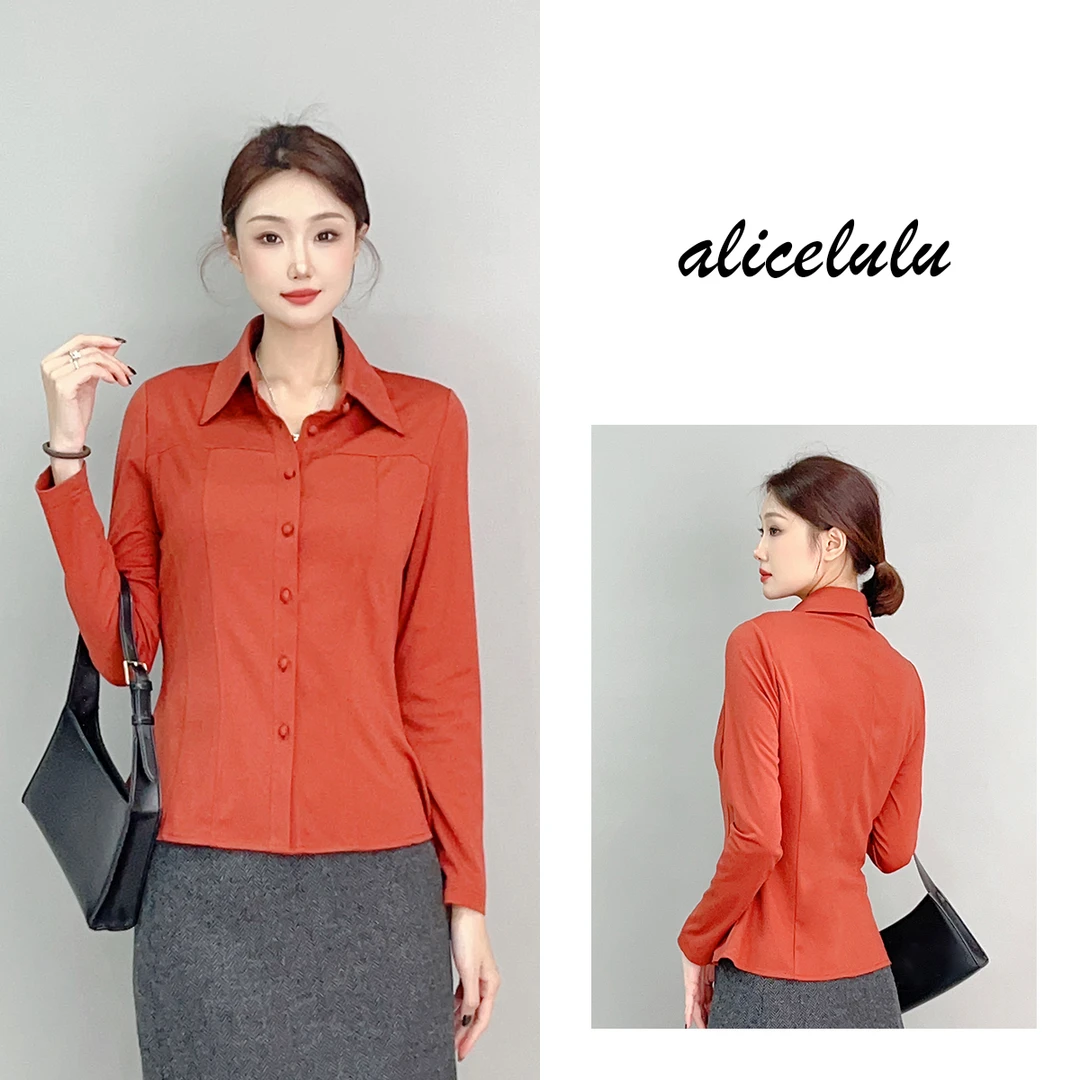 1 alicelulu 摩登都会衬衫 复古优雅S2141729E