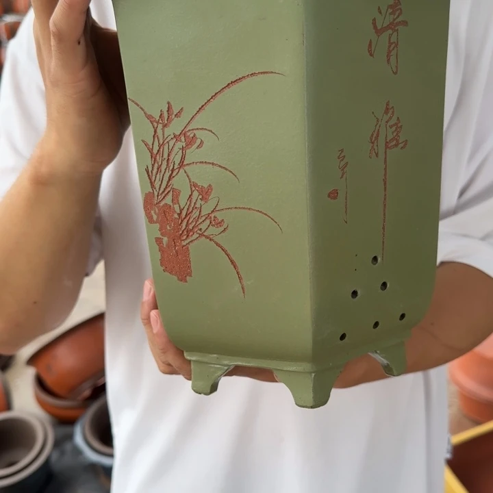 紫砂花盆口径16.21口径