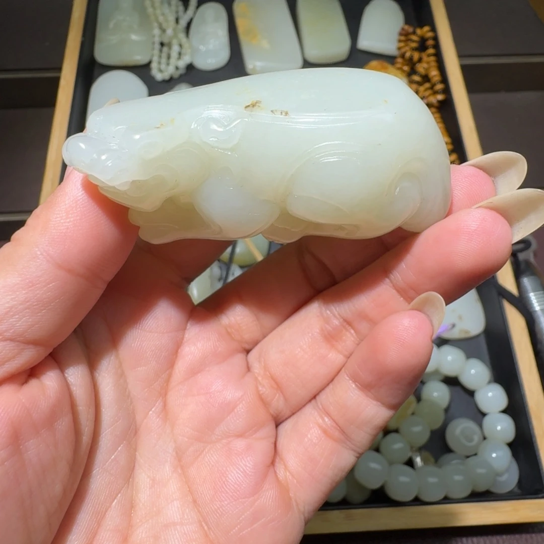 和田玉未镶嵌吊坠(不含链)