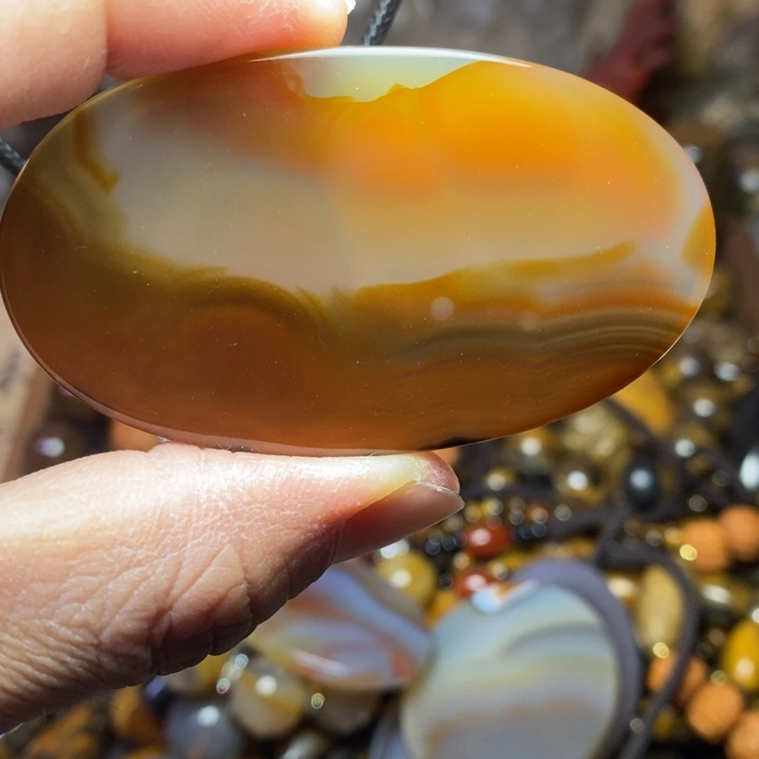 玛瑙/玉髓未镶嵌吊坠(不含链)