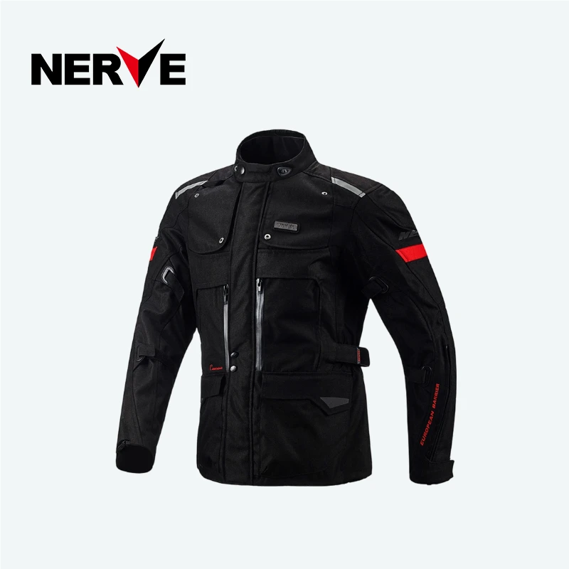 NERVE旗舰店涅夫高加索男士摩托车骑行服冬季保暖防摔防水拉力服