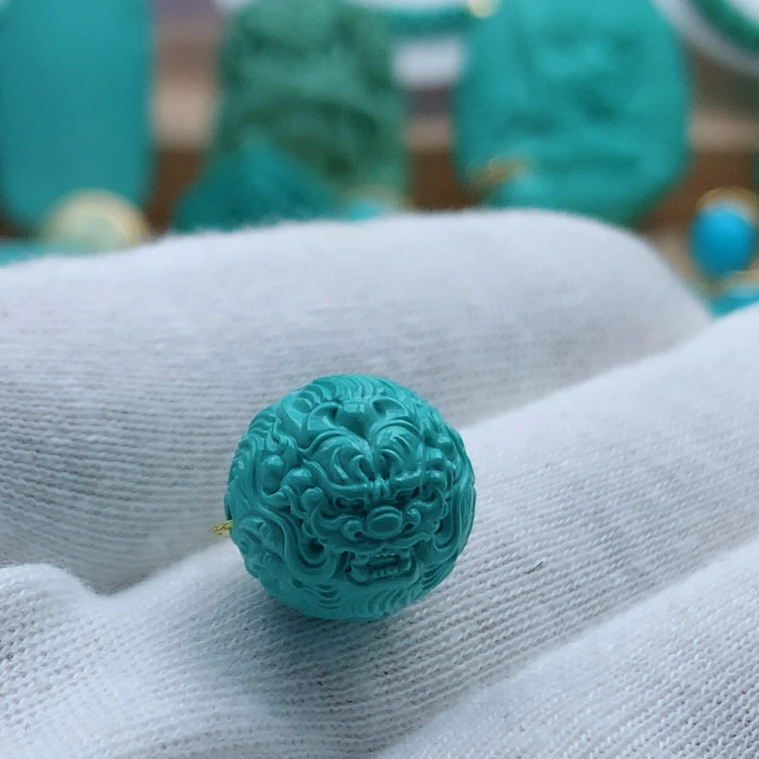 未镶嵌绿松石龙珠