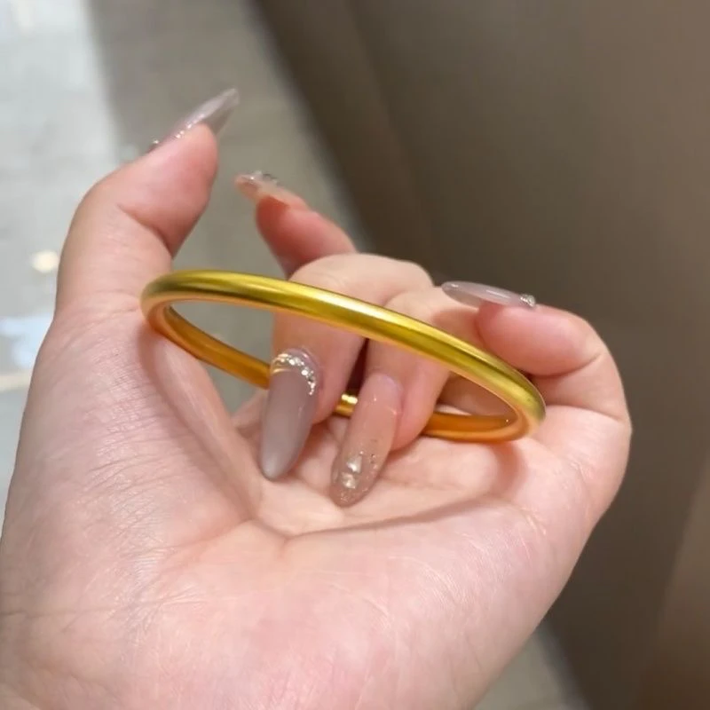 铜合金手镯 素圈手镯轻奢时尚4mm